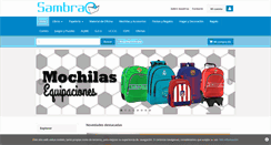 Desktop Screenshot of papeleriasambra.com